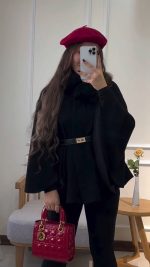 پانچو زنانه مدل هنر - Image 4