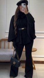 پانچو زنانه مدل هنر - Image 5