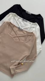 کراپ زنانه مدل ضربدری - تصویر 8