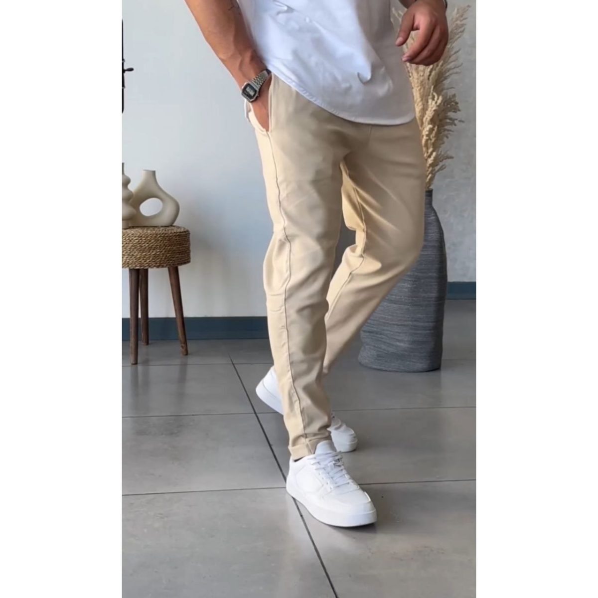 شلوار کتان مردانه