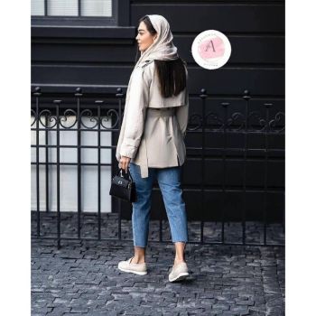 ترنچ کت دخترونه شهرزاد - تصویر 5