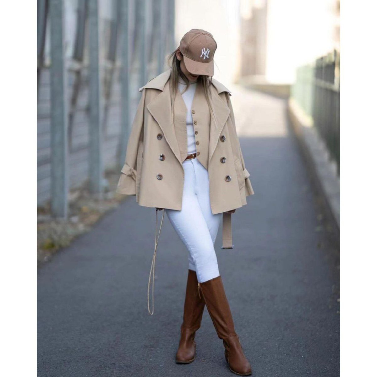 ترنچ کت و ژیله زنانه