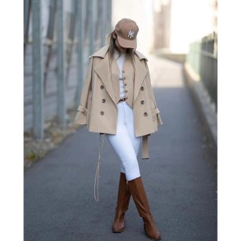 ترنچ کت و ژیله زنانه