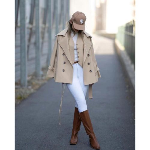ترنچ کت و ژیله زنانه