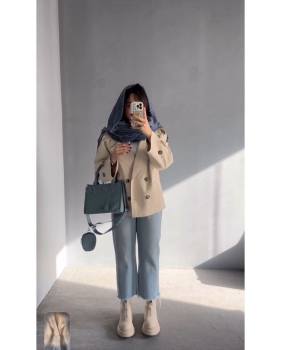 ترنچ کت میله‌ ای دخترانه