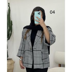 پالتو کتی کوتاه دخترونه دلتا - تصویر 4