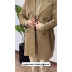 بارونی دکمه دار دخترانه شکیبا - تصویر 2