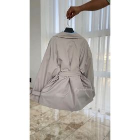 ترنچ کت کوتاه دخترانه نیوشا - تصویر 8
