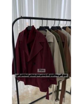 ترنچ کت کوتاه دخترونه لندن