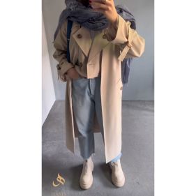 ترنچ کت دوتیکه زنانه مونا