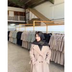 بارونی بلند آستردار پوپک