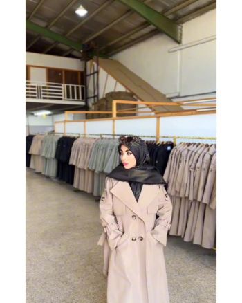 بارونی بلند آستردار پوپک