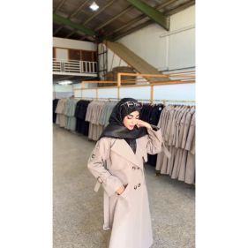 بارونی بلند آستردار پوپک - تصویر 2