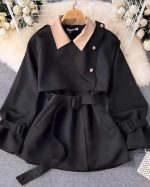 ترنچ کت کوتاه زنانه نیروانا