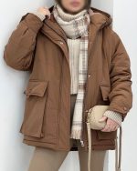 کاپشن دخترانه کلاهدار شاداب - تصویر 8