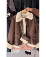 کت چرم دخترونه شانگهای - تصویر 4