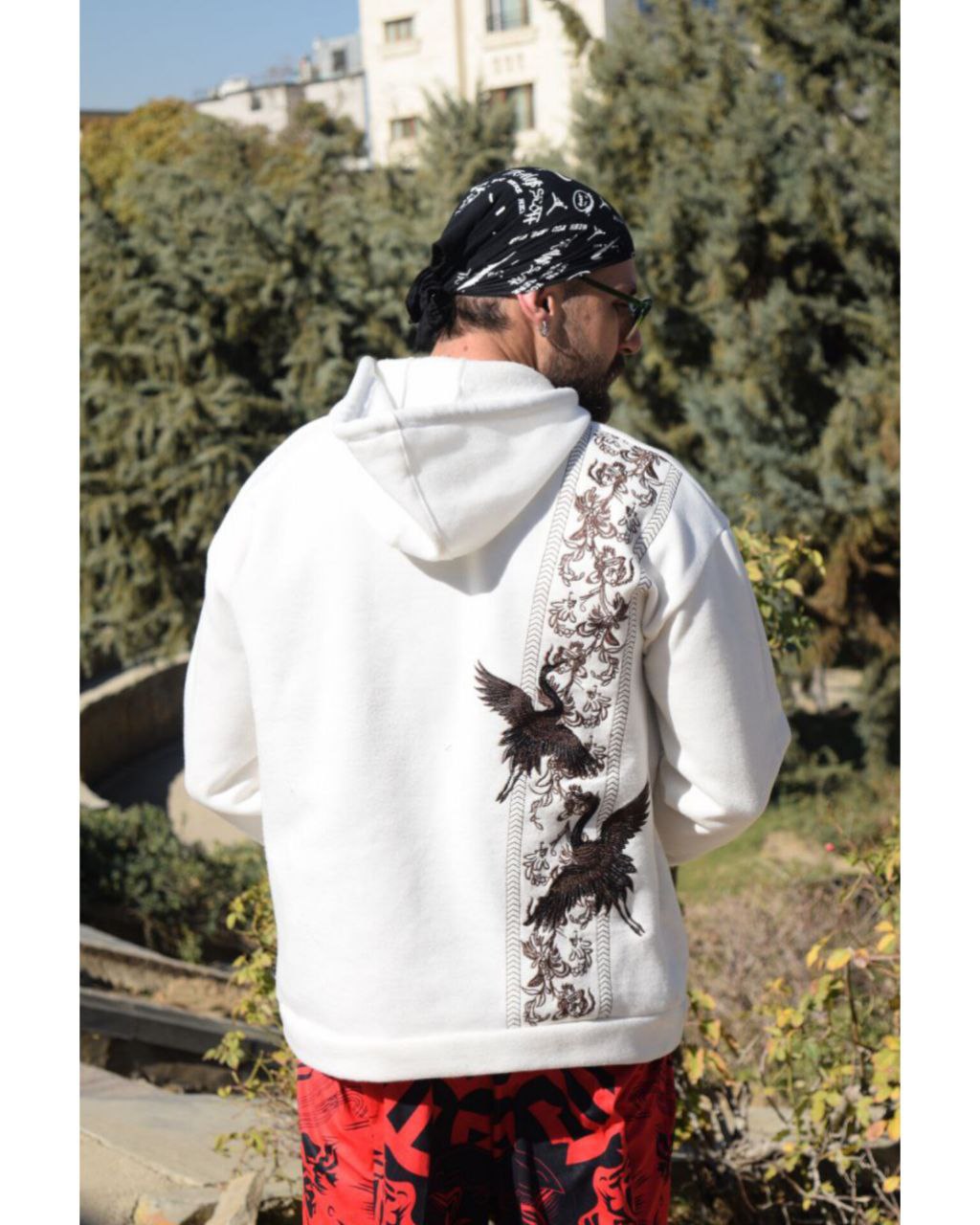 هودی طرحدار مردانه ققنوس