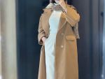 پالتو بلند زنانه برفی