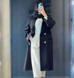 پالتو بلند زنانه برفی - تصویر 4