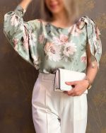 شومیز شلوار مجلسی زنانه استانبول - تصویر 5