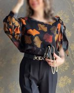 شومیز شلوار مجلسی زنانه استانبول - تصویر 4