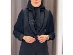 کت مجلسی زنانه مشکی دنیا