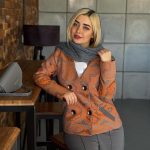 کت و شلوار زنانه مجلسی کوتاه اورنج