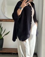 شومیز پیراهنی زنانه مارال - تصویر 4