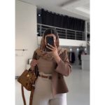 کت و شلوار زنانه چاکلت