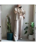 کت و شلوار دخترانه مازراتی موکا کرم
