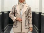 کت شلوار مجلسی زنانه طرح دار هازال