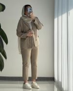 کت و شلوار دیپلمات زنانه اسپرت ماهی - تصویر 5