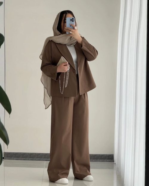 کت و شلوار بگ زنانه مجلسی فرزانه