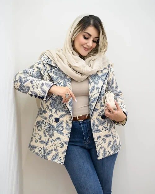 مانتو کتی مجلسی طرحدار مگنولیا