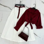 شومیز و دامن مجلسی دخترانه سما