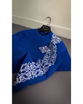 تیشرت مردانه لش طرح دار هنری - تصویر 4
