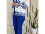 ست مانتو شلوار و اسکارف گیتی