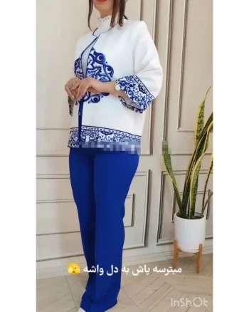 ست مانتو شلوار و اسکارف گیتی