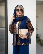 مانتو و شلوار زنانه طرح هندی - تصویر 2
