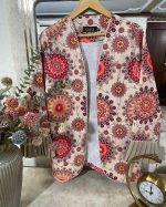 کت شلوار مجلسی زنانه طرح دار ملکا - تصویر 9