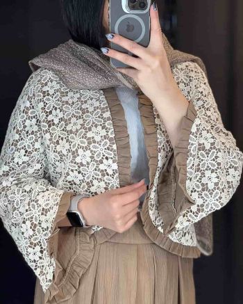 کت دامن گیپور مجلسی دخترانه چین چیلا نسکافه ای