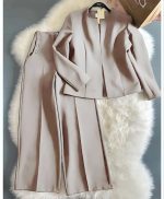 کت شلوار بگ کرپ مازراتی زنانه تیارا کرم