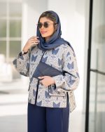 کت شلوار مجلسی زنانه طرح پروانه مونیکا