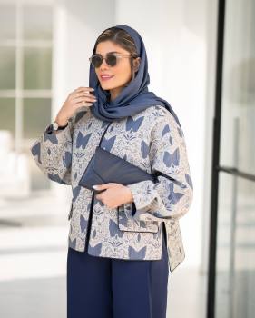 کت شلوار مجلسی زنانه طرح پروانه مونیکا