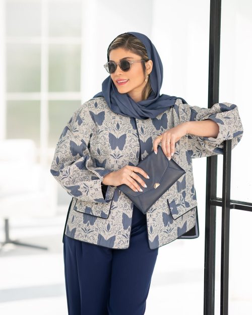 کت شلوار مجلسی زنانه طرح پروانه مونیکا