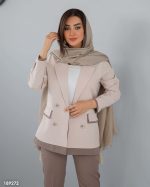 کت چهار دکمه شلوار پاکتی زنانه ماندانا