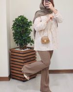 شومیز عروسکی دخترانه گلدار رونیا کرم