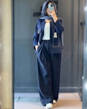 مانتو شلوار مینیمال دخترانه طرح پاندا