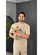 تیشرت و شلوار مردانه راحتی بالنسیاگا کرم