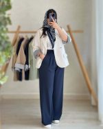 کت شلوار زنانه آستین سه ربع نسلیهان